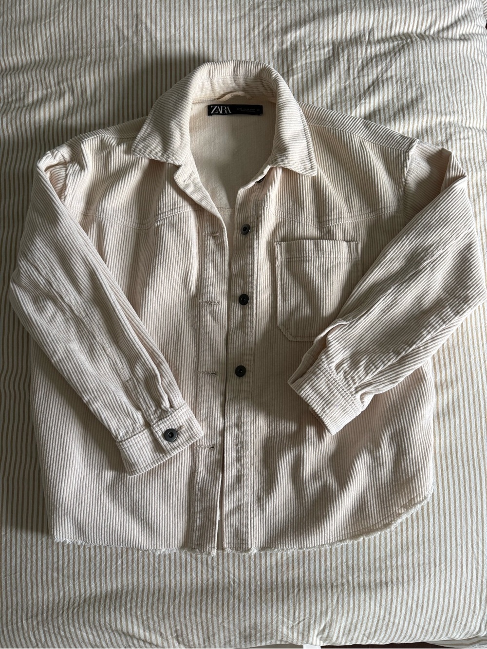 Zara Cream Corduroy Jacket